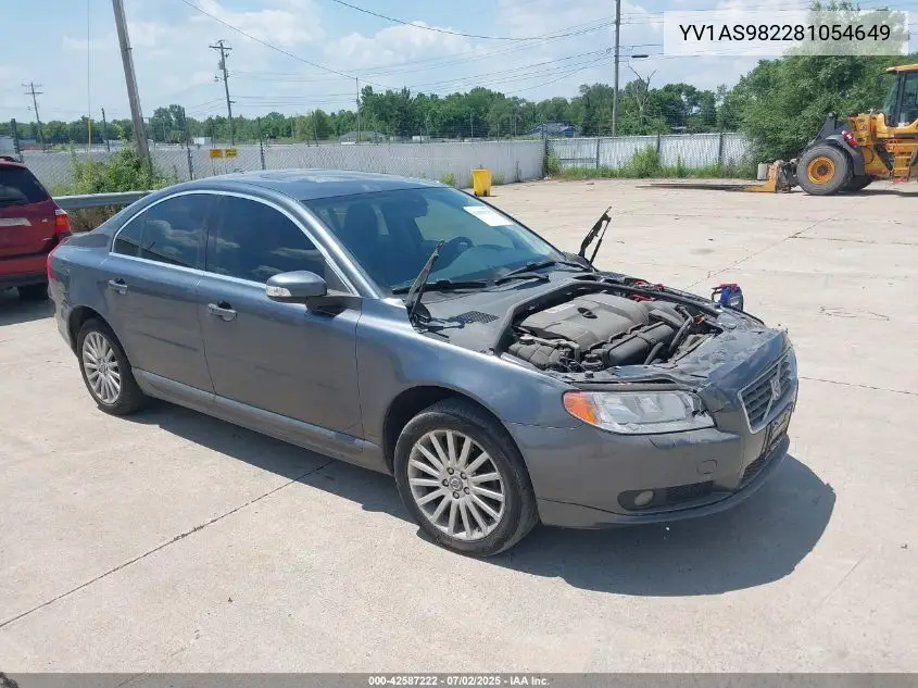 2008 Volvo S80 3.2 VIN: YV1AS982281054649 Lot: 42587222