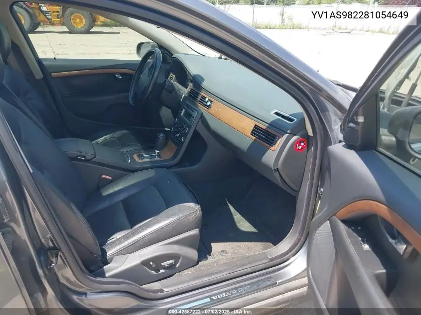 2008 Volvo S80 3.2 VIN: YV1AS982281054649 Lot: 42587222