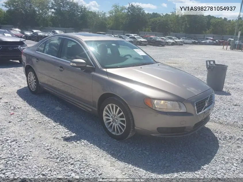 2008 Volvo S80 3.2 VIN: YV1AS982781054937 Lot: 42710390