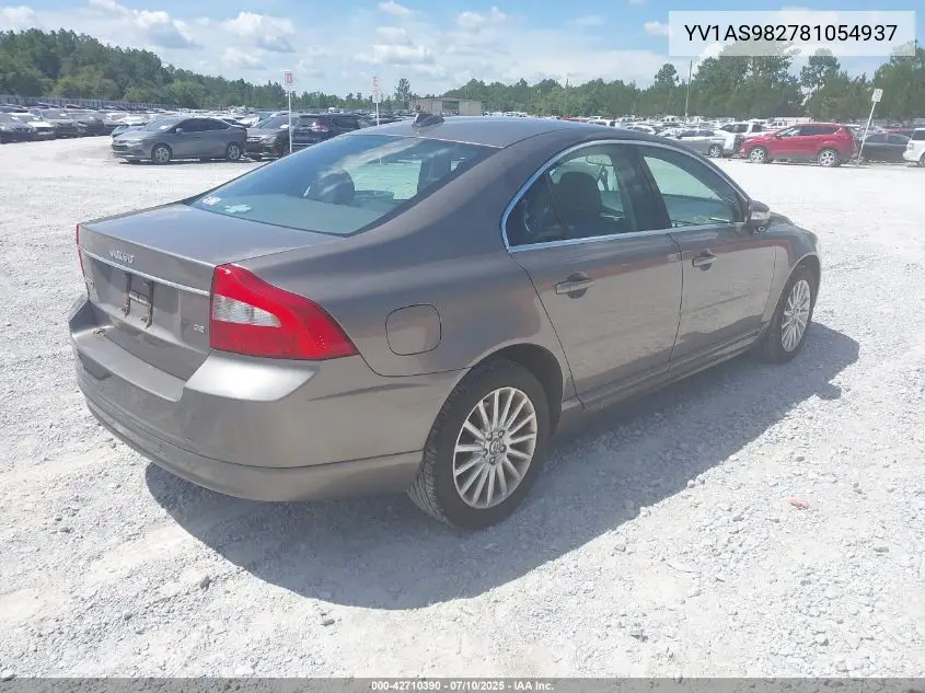 2008 Volvo S80 3.2 VIN: YV1AS982781054937 Lot: 42710390