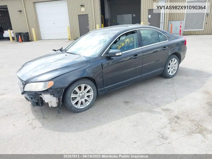 2009 Volvo S80 3.2 VIN: YV1AS982X91090364 Lot: 20207913
