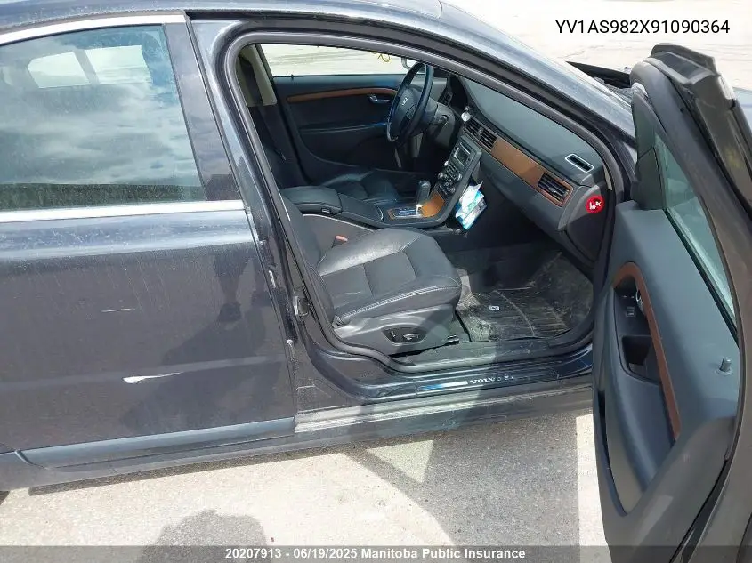 2009 Volvo S80 3.2 VIN: YV1AS982X91090364 Lot: 20207913
