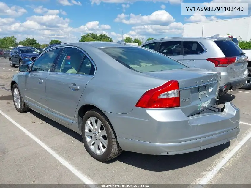 2009 Volvo S80 3.2 VIN: YV1AS982791102440 Lot: 42181426