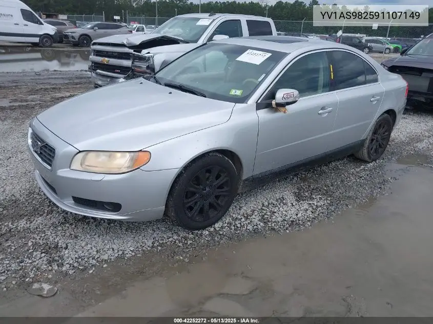 2009 Volvo S80 3.2 VIN: YV1AS982591107149 Lot: 42252272