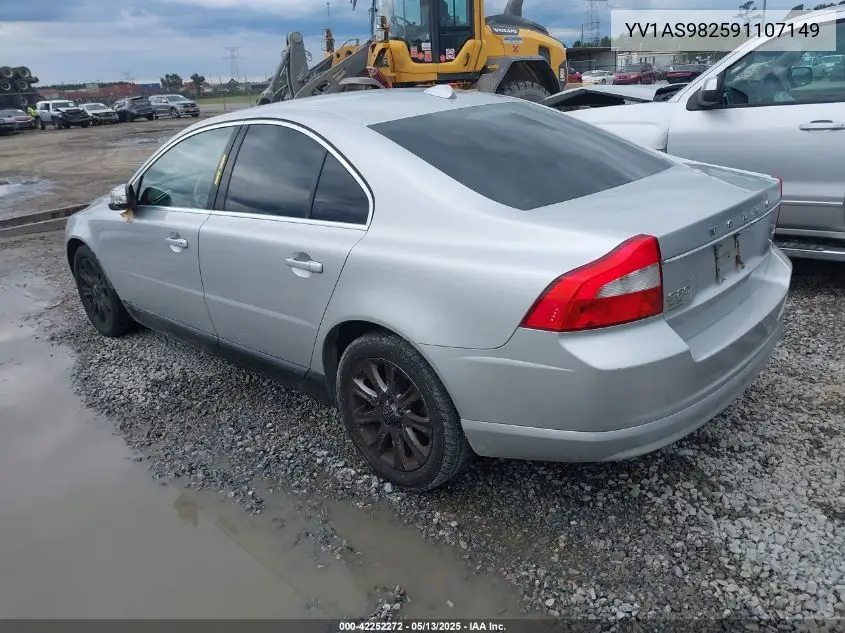 2009 Volvo S80 3.2 VIN: YV1AS982591107149 Lot: 42252272