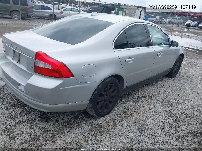 2009 Volvo S80 3.2 VIN: YV1AS982591107149 Lot: 42252272