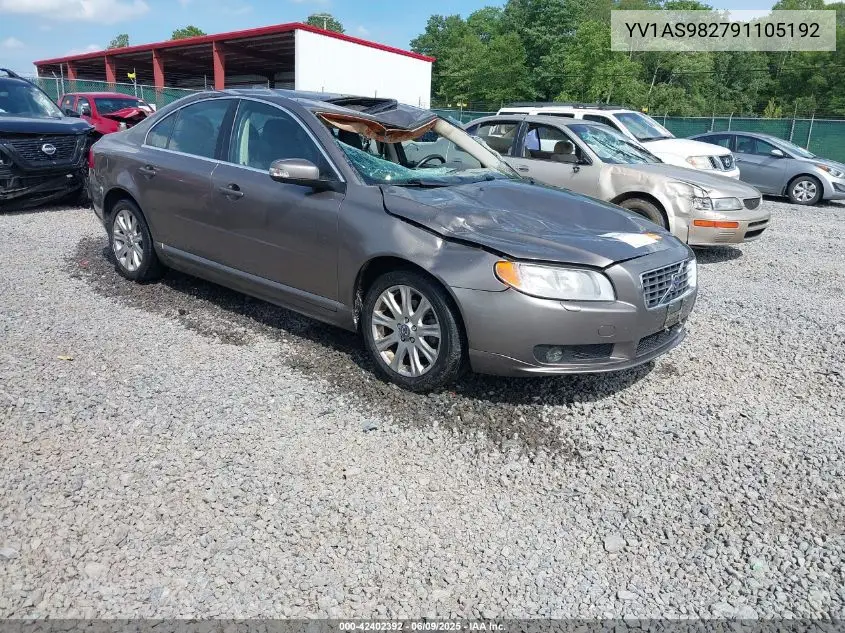 2009 Volvo S80 3.2 VIN: YV1AS982791105192 Lot: 42402392