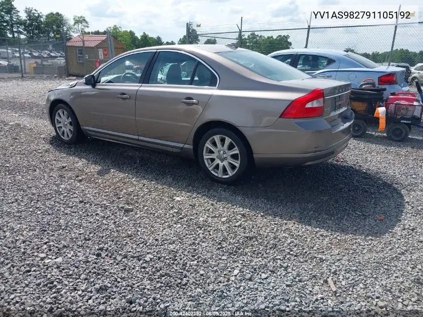 2009 Volvo S80 3.2 VIN: YV1AS982791105192 Lot: 42402392