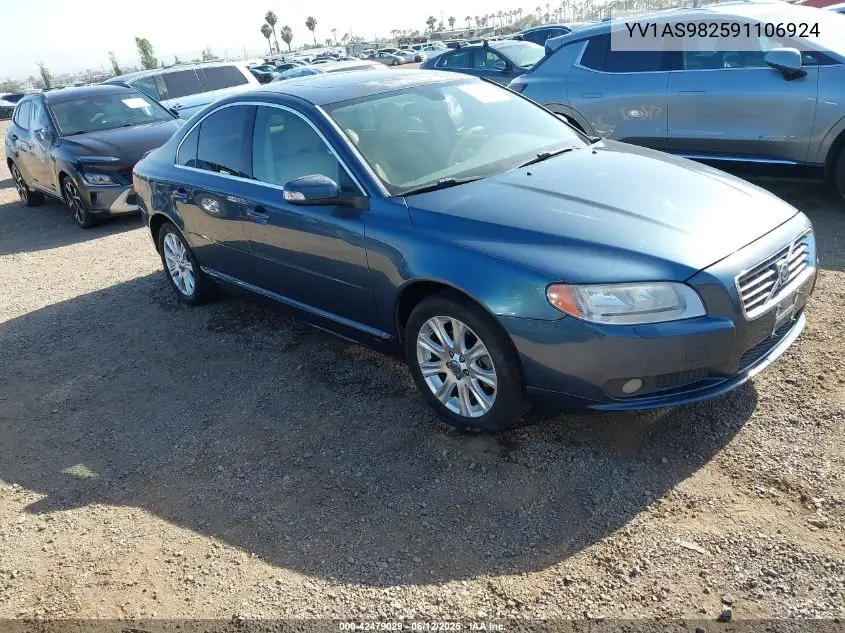 2009 Volvo S80 3.2 VIN: YV1AS982591106924 Lot: 42479029