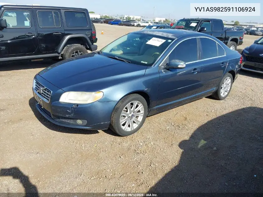 2009 Volvo S80 3.2 VIN: YV1AS982591106924 Lot: 42479029