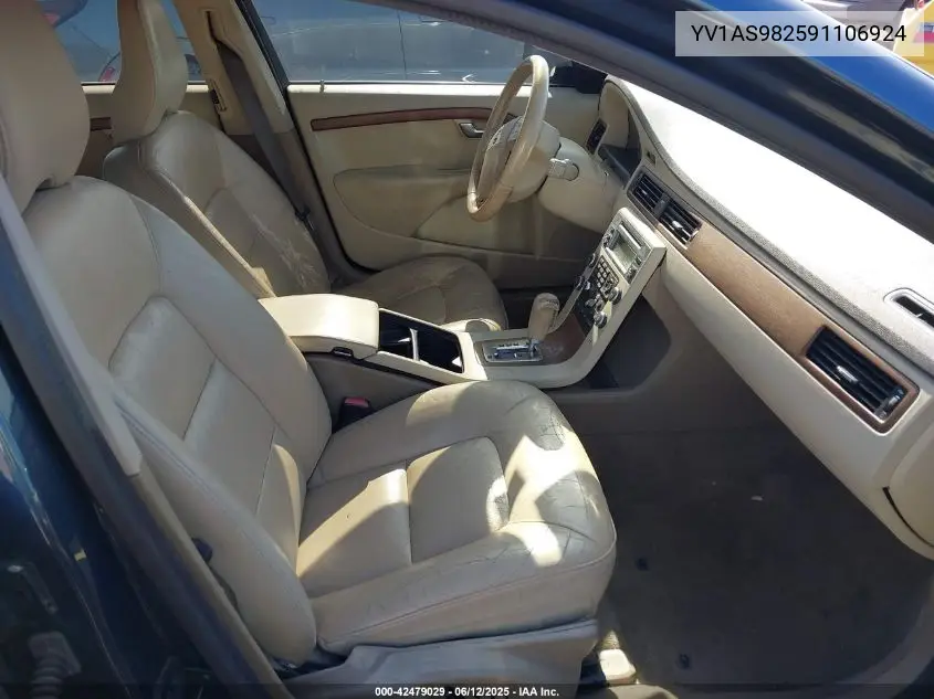 2009 Volvo S80 3.2 VIN: YV1AS982591106924 Lot: 42479029