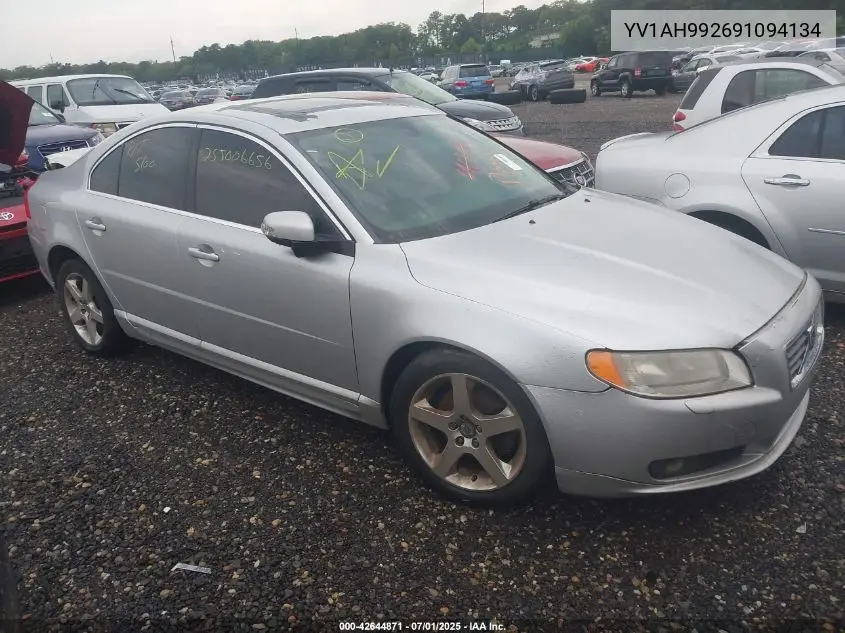 2009 Volvo S80 T6 VIN: YV1AH992691094134 Lot: 42644871