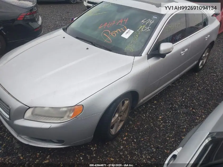 2009 Volvo S80 T6 VIN: YV1AH992691094134 Lot: 42644871