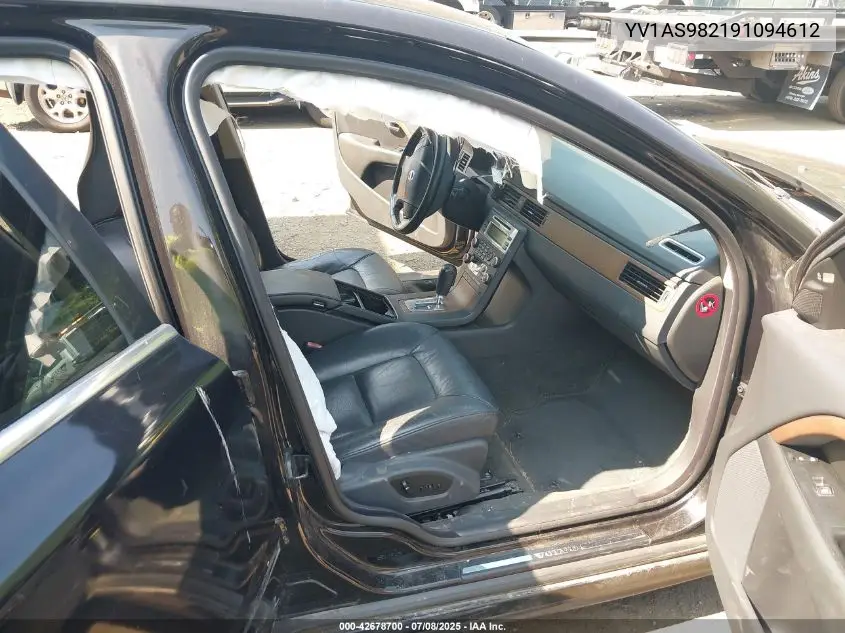 2009 Volvo S80 3.2 VIN: YV1AS982191094612 Lot: 42678700