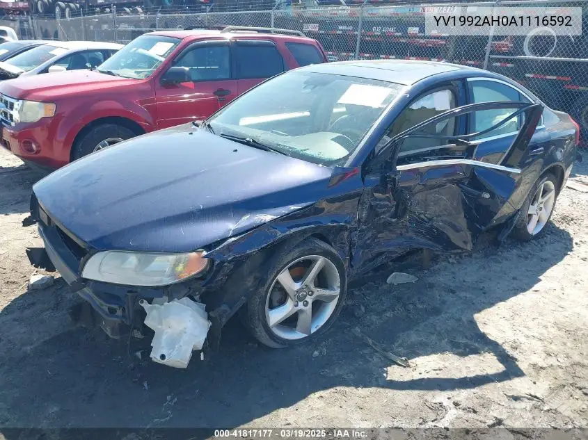 2010 Volvo S80 T6 VIN: YV1992AH0A1116592 Lot: 41817177