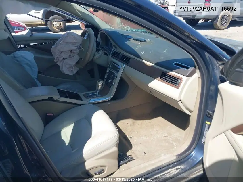 2010 Volvo S80 T6 VIN: YV1992AH0A1116592 Lot: 41817177