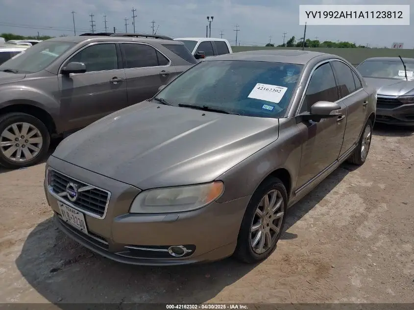 2010 Volvo S80 T6 VIN: YV1992AH1A1123812 Lot: 42162302