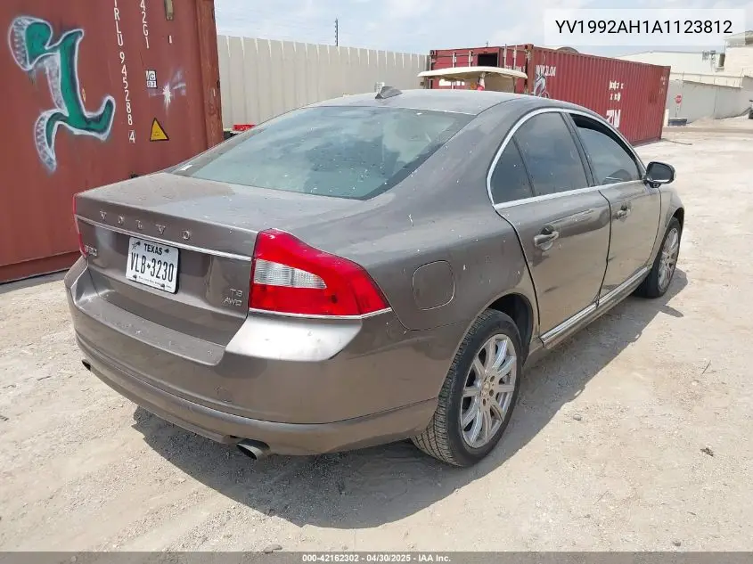 2010 Volvo S80 T6 VIN: YV1992AH1A1123812 Lot: 42162302
