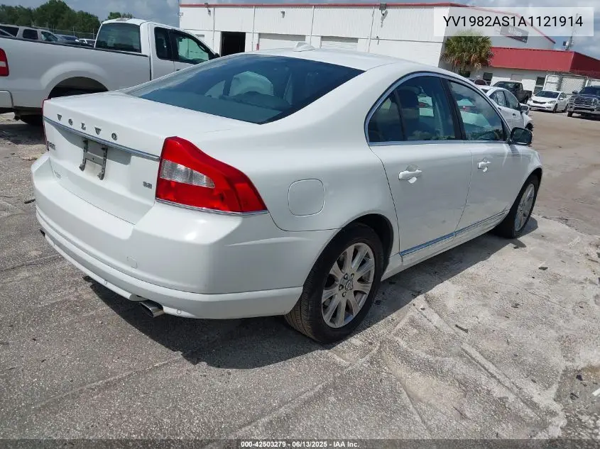 2010 Volvo S80 3.2 VIN: YV1982AS1A1121914 Lot: 42503279