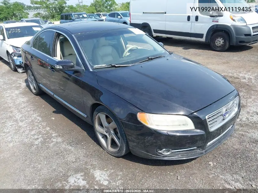 2010 Volvo S80 T6 VIN: YV1992AHXA1119435 Lot: 42557670