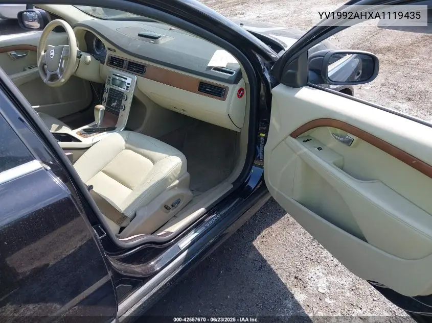 2010 Volvo S80 T6 VIN: YV1992AHXA1119435 Lot: 42557670