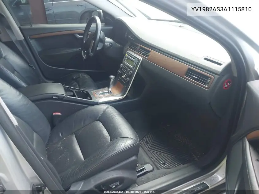 2010 Volvo S80 3.2 VIN: YV1982AS3A1115810 Lot: 42634441
