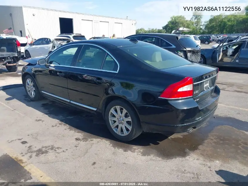 2010 Volvo S80 3.2 VIN: YV1982AS6A1122556 Lot: 42635881