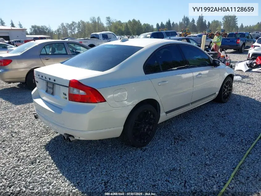 2010 Volvo S80 T6 VIN: YV1992AH0A1128659 Lot: 42661843