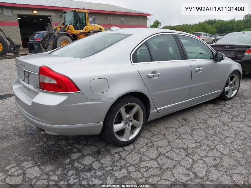 2010 Volvo S80 T6 VIN: YV1992AH1A1131408 Lot: 42689728
