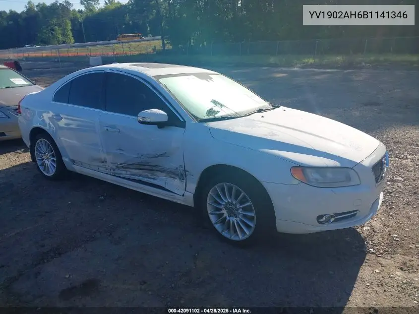 2011 Volvo S80 T6 VIN: YV1902AH6B1141346 Lot: 42091102
