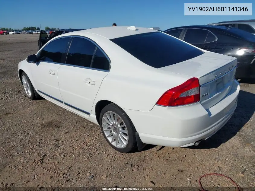 2011 Volvo S80 T6 VIN: YV1902AH6B1141346 Lot: 42091102