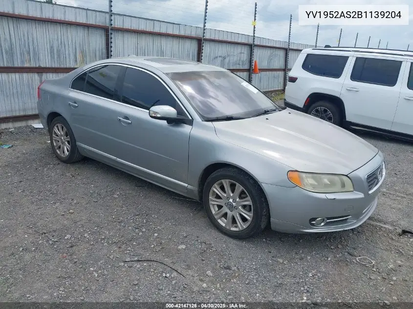 2011 Volvo S80 3.2 VIN: YV1952AS2B1139204 Lot: 42147126