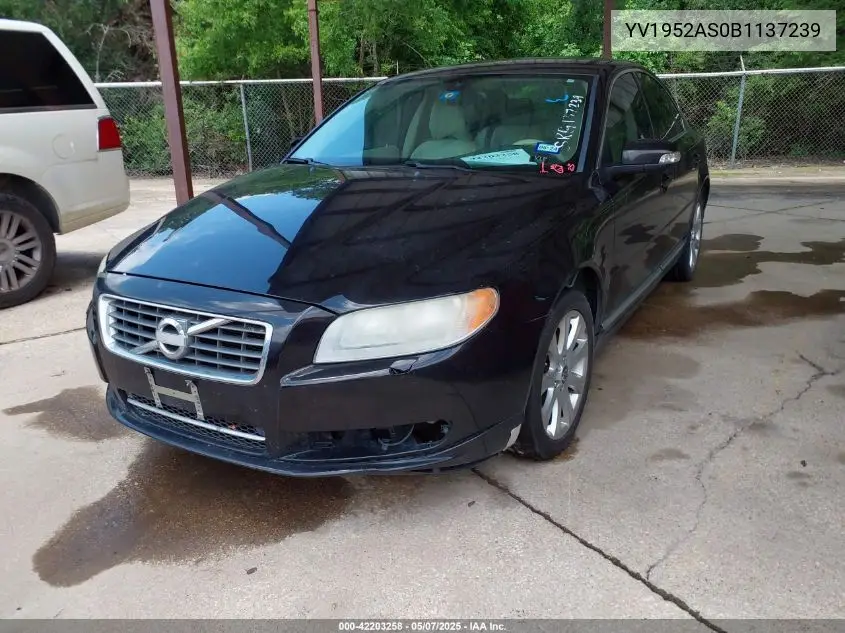 2011 Volvo S80 3.2 VIN: YV1952AS0B1137239 Lot: 42203258