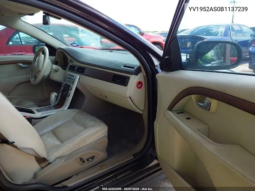 2011 Volvo S80 3.2 VIN: YV1952AS0B1137239 Lot: 42203258