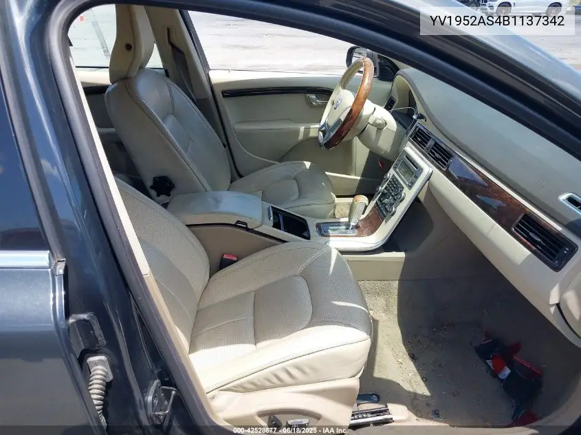 2011 Volvo S80 3.2 VIN: YV1952AS4B1137342 Lot: 42528677