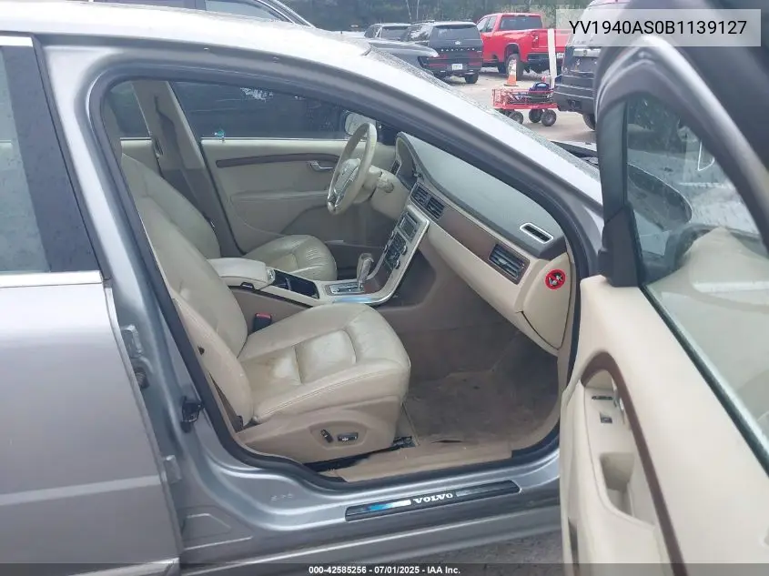 2011 Volvo S80 3.2 VIN: YV1940AS0B1139127 Lot: 42585256