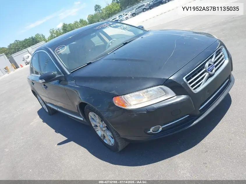 2011 Volvo S80 3.2 VIN: YV1952AS7B1135035 Lot: 42732165