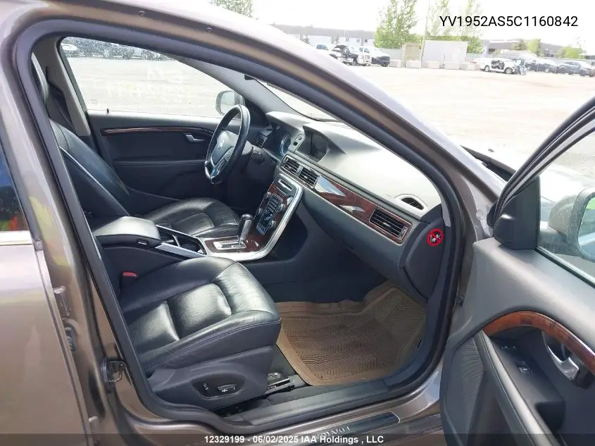 2012 Volvo S80 3.2 VIN: YV1952AS5C1160842 Lot: 12329199