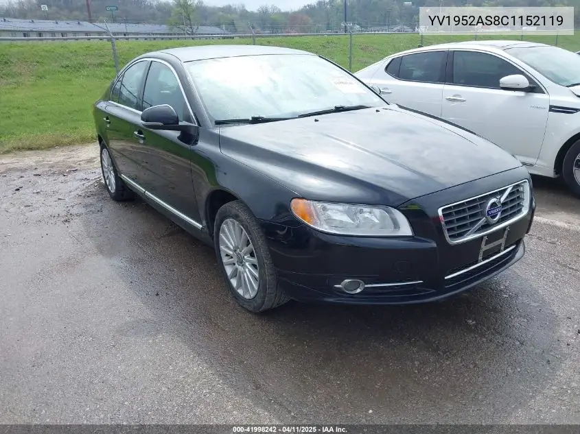 2012 Volvo S80 3.2 Premier Plus VIN: YV1952AS8C1152119 Lot: 41998242