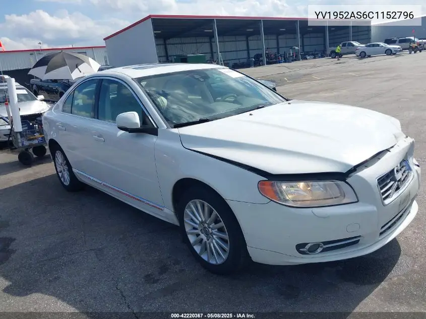 2012 Volvo S80 3.2/3.2 Platinum/3.2 Premier Plus VIN: YV1952AS6C1152796 Lot: 42220367