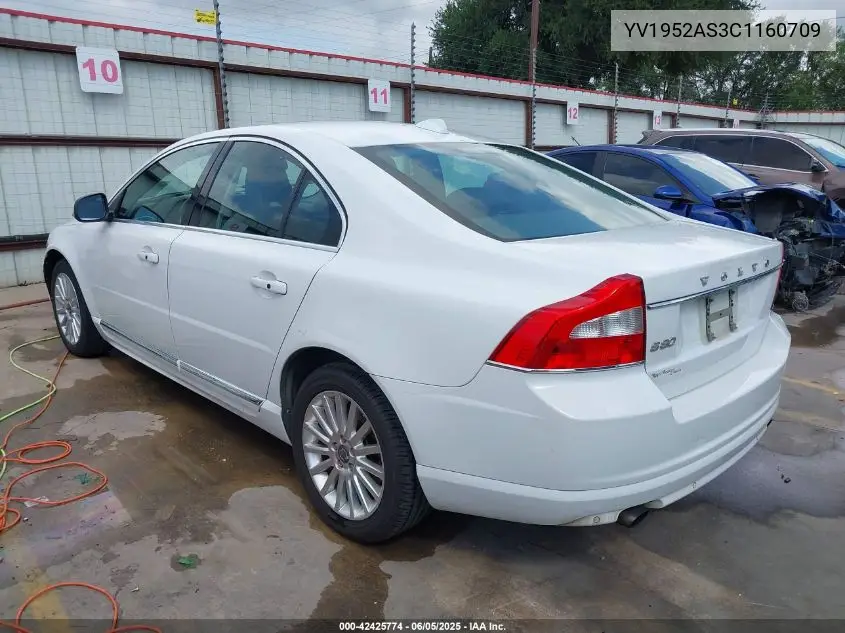 2012 Volvo S80 3.2/3.2 Platinum/3.2 Premier Plus VIN: YV1952AS3C1160709 Lot: 42425774