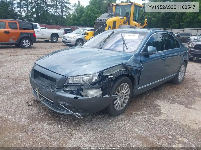 2012 Volvo S80 3.2/3.2 Platinum/3.2 Premier Plus VIN: YV1952AS3C1160547 Lot: 42438781