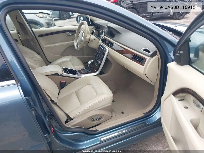 2013 Volvo S80 3.2/3.2 Platinum/3.2 Premier Plus VIN: YV1940AS0D1169151 Lot: 42436128