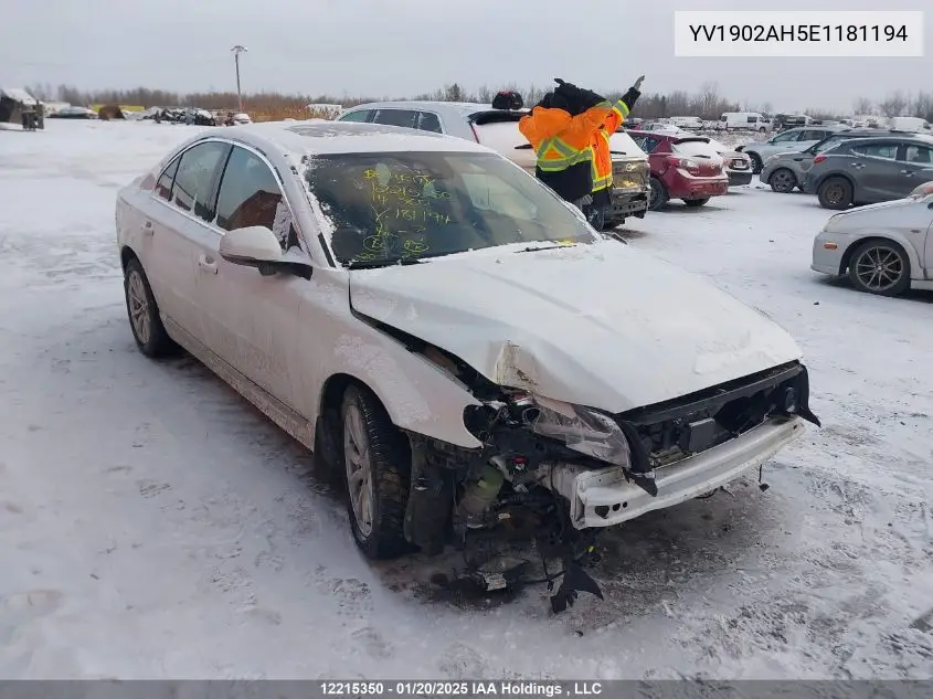 2014 Volvo S80 T6 VIN: YV1902AH5E1181194 Lot: 12215350