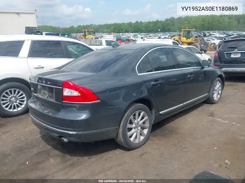 2014 Volvo S80 3.2/3.2 Platinum/3.2 Premier Plus VIN: YV1952AS0E1180869 Lot: 42095452