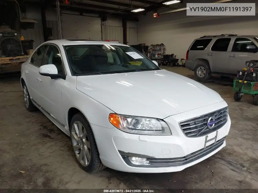 2015 Volvo S80 T6 Platinum VIN: YV1902MM0F1191397 Lot: 42078672