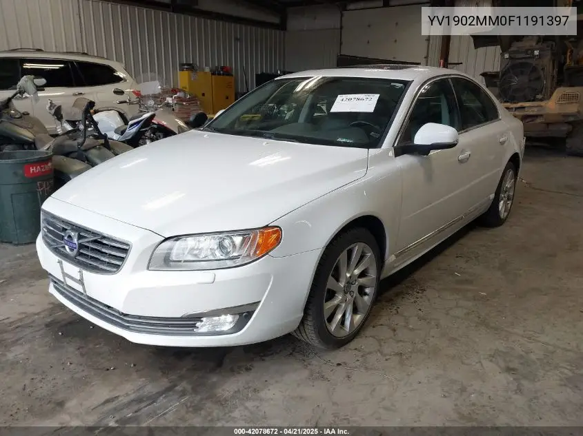 2015 Volvo S80 T6 Platinum VIN: YV1902MM0F1191397 Lot: 42078672