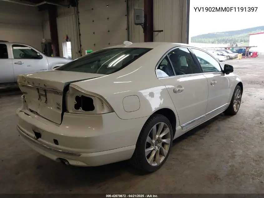 2015 Volvo S80 T6 Platinum VIN: YV1902MM0F1191397 Lot: 42078672