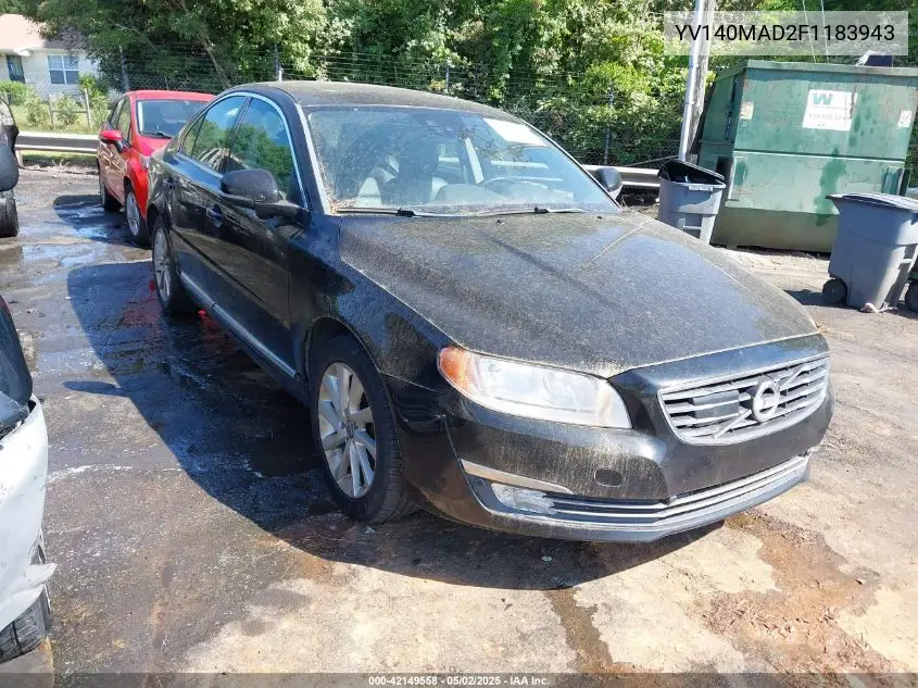 2015 Volvo S80 T5 Platinum VIN: YV140MAD2F1183943 Lot: 42149558