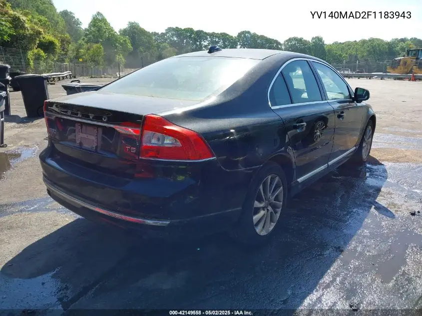 2015 Volvo S80 T5 Platinum VIN: YV140MAD2F1183943 Lot: 42149558